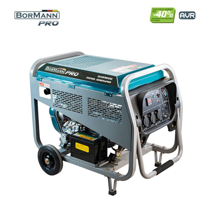 DIESEL GENERATOR 5000W,420cc, ELECTRIC START,AVR,BATTERY,WHEELS