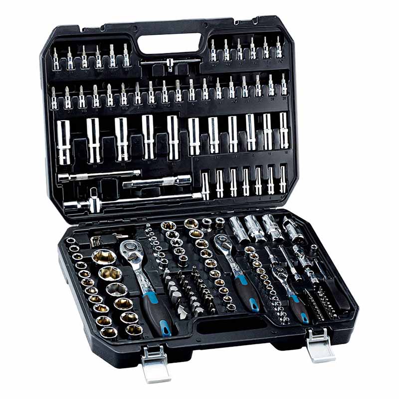 SOCKET SET WITH WRENCHES 1/2'',1/4''&3/8''   171PCXS