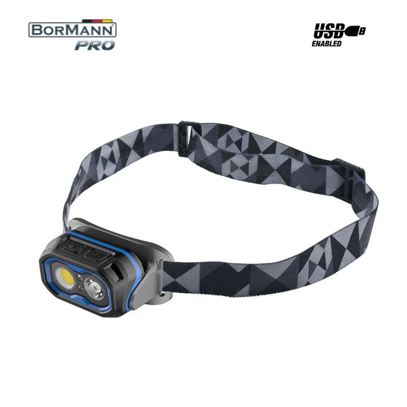 RECHARGEABLE HEADLIGTH  DOUBLE FUNCTION,800Lμ , WATERPROOF
