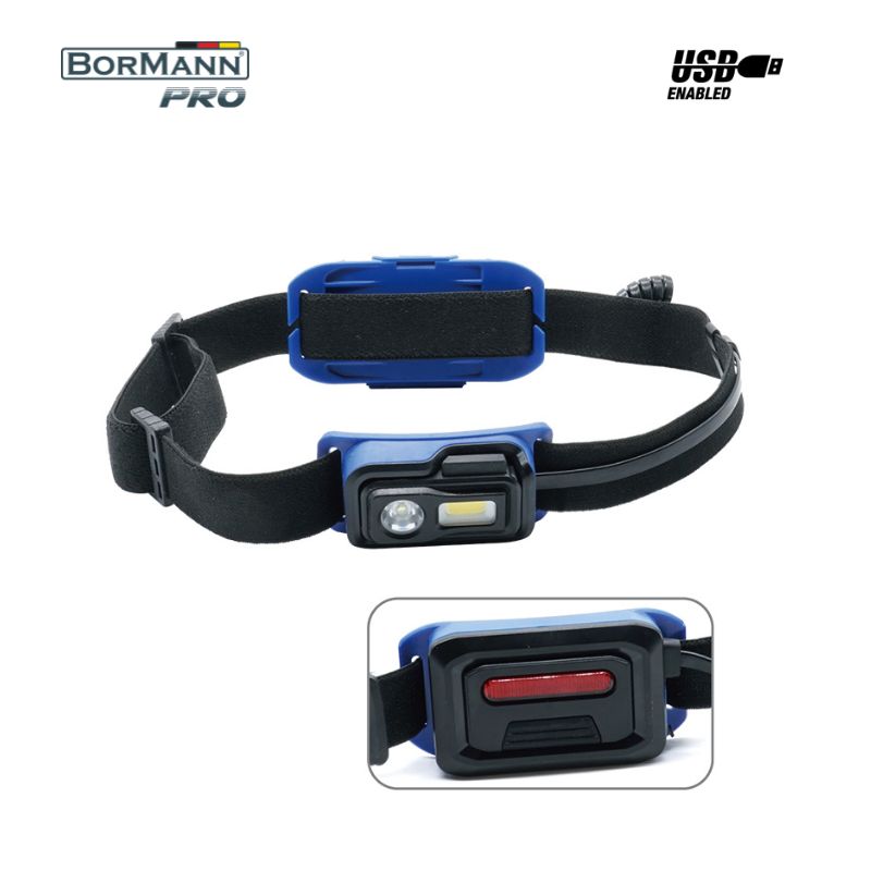 RECHARGEABLE HEADLIGTH DOUBLE FUNCTION,250Lm, WATERPROOF