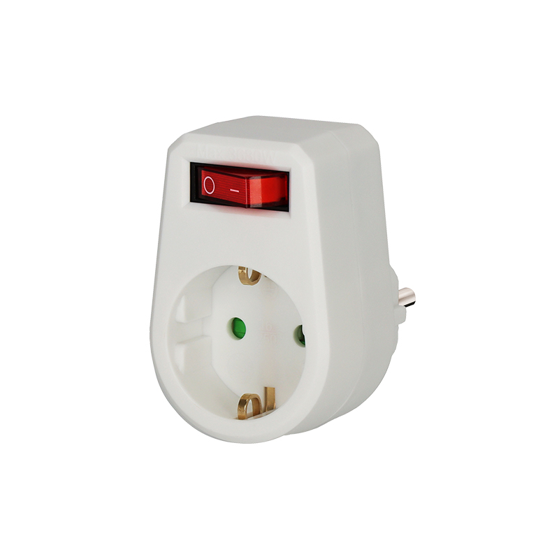 ADAPTER 1 ΕARTHED SOCKET W/SWITCH