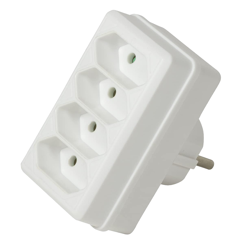 ADAPTER WITH 4 EURO SOCKETS
