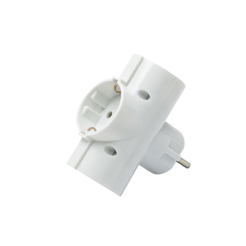 3WAY ADAPTER EARTHED SOCKETS