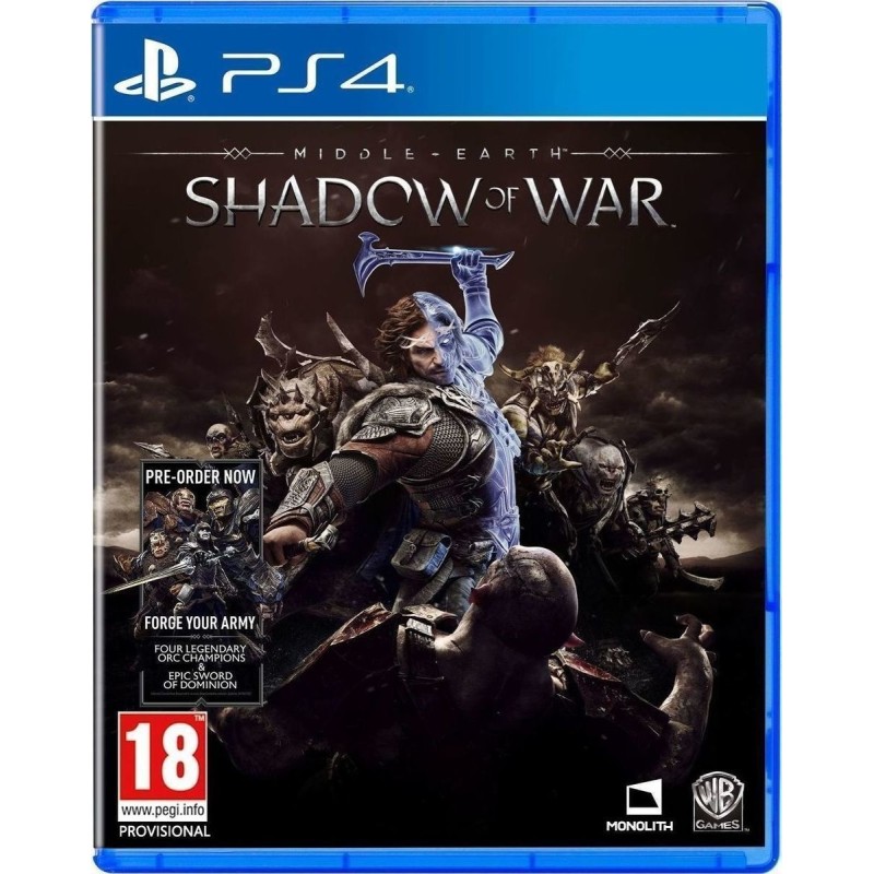 Middle-earth Shadow of War PS4