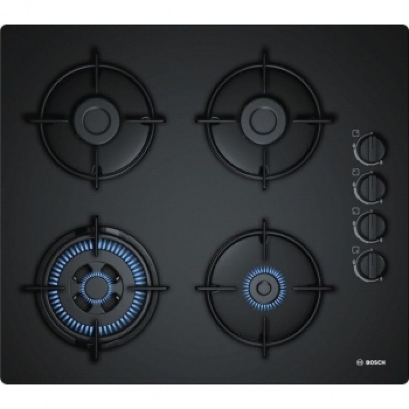 Bosch POH6B6B10 Εστίες Αερίου Αυτόνομες με Λειτουργία Κλειδώματος 59x52cm