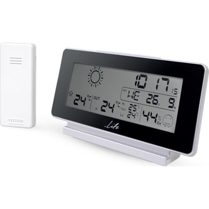 Life WES-200 Μετεωρολογικός Σταθμός με ρολόι/ξυπνητήρι