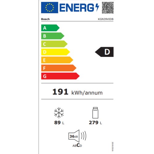 Bosch KGN39VIDB Ψυγειοκαταψύκτης