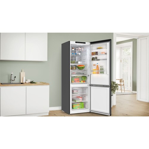Bosch KGN49LBCF 70cm Black Glass Ψυγειοκαταψύκτης