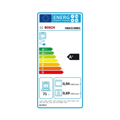 Bosch HBA514BB3 Φούρνος Άνω Πάγκου