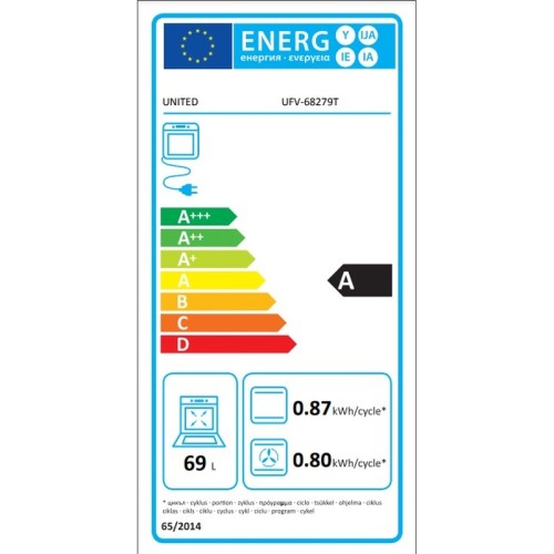 Ηλεκτρική Κουζίνα United UFV-68279T Inox