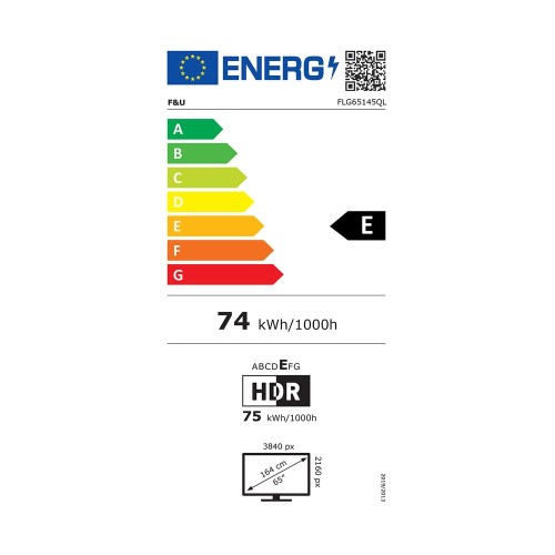 F&U QLED FLG65145QL 65" Τηλεόραση Google TV 4K