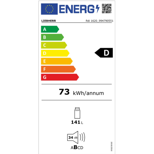 Rdi 1620 plus Επιτραπέζιο ψυγείο με EasyFresh